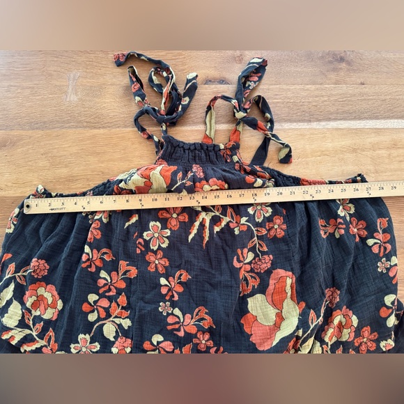 Free People Sleeveless Floral Fleur Printed Tunic Top Twilight Combo NWOT Wmns M - Picture 7 of 8